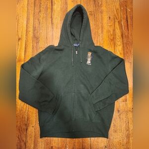 Polo Ralph Lauren Big Teddy Bear Zip Up Hoodie Dark Green XL